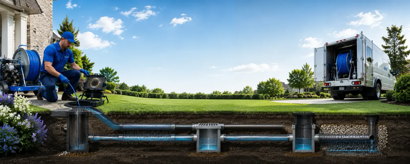 Outdoor drain cleaning information for Laddonia, MO